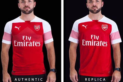 genuine vs replica football shirts